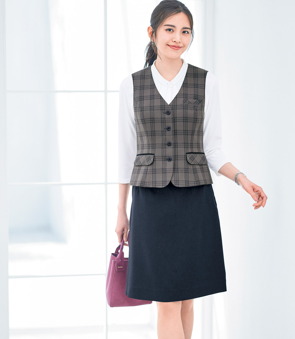 事務服セミタイトスカート AS2350 ボンオフィス