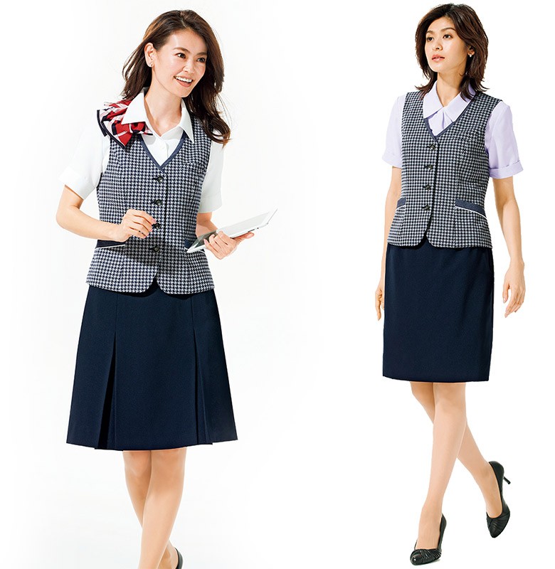 ボンマックス（ユニフォーム） 【ニット】事務服 春夏ベスト