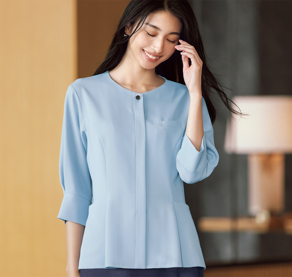 事務服七分袖ソフトジャケット BCJ0124 ボンオフィス