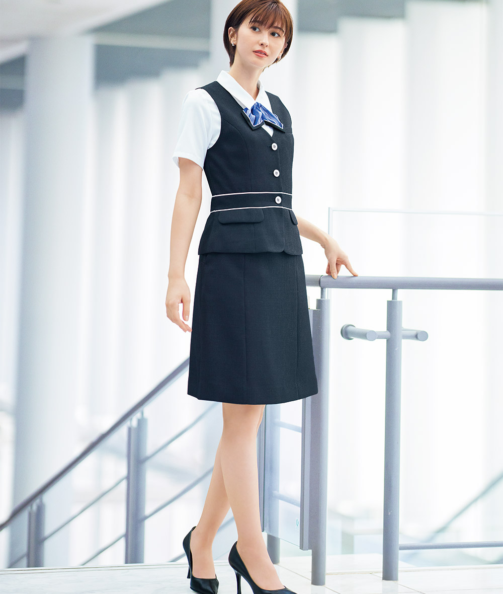 ボンマックス（ユニフォーム） 受付 事務服 ベスト BCV1102
