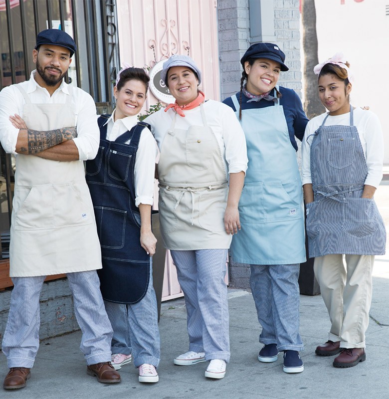 Lee胸当てエプロンLCK79003リー/フェイスミックス