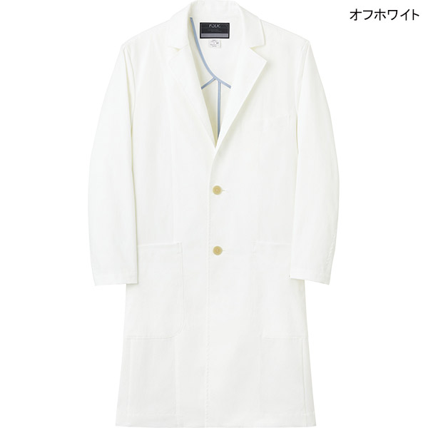 医療白衣 男性用ドクターコート 1543SY SYストレッチツイル フォーク｜uniform-store｜02