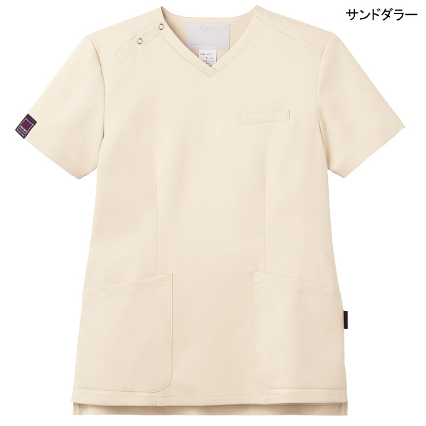 フォーク レディース スクラブ 7099SC オールフレックスストレッチツイル ナース服｜uniform-store｜02