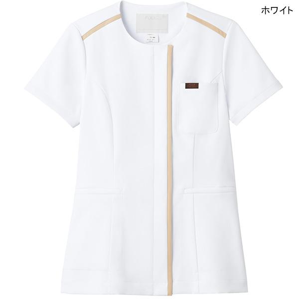 Curenastology タスランジップブラウス　ホワイト　未使用品 Curenastology タスランジップブラウス ホワイト 未使用品