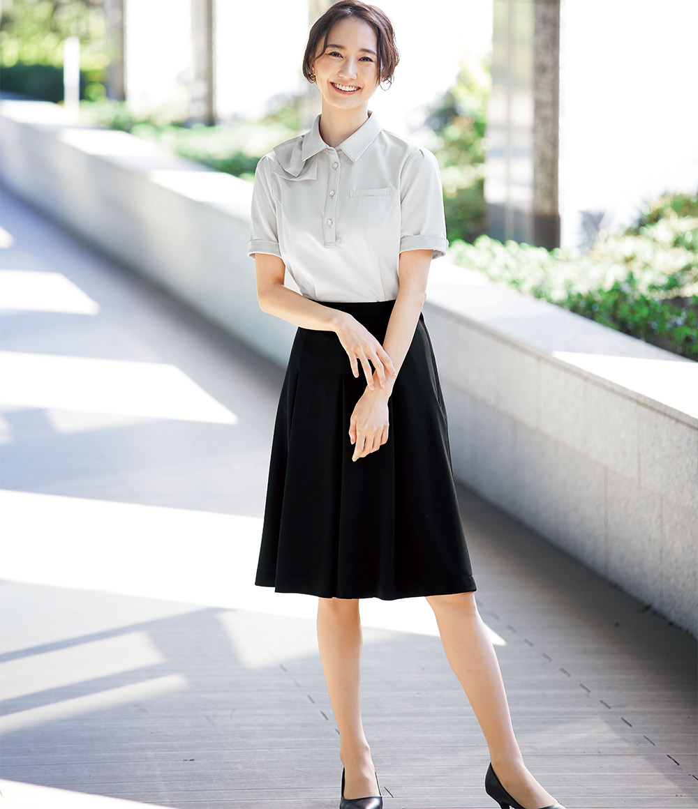 事務服 ヌーヴォ 春夏【後ゴム】キュロットスカート FC55252 セオα