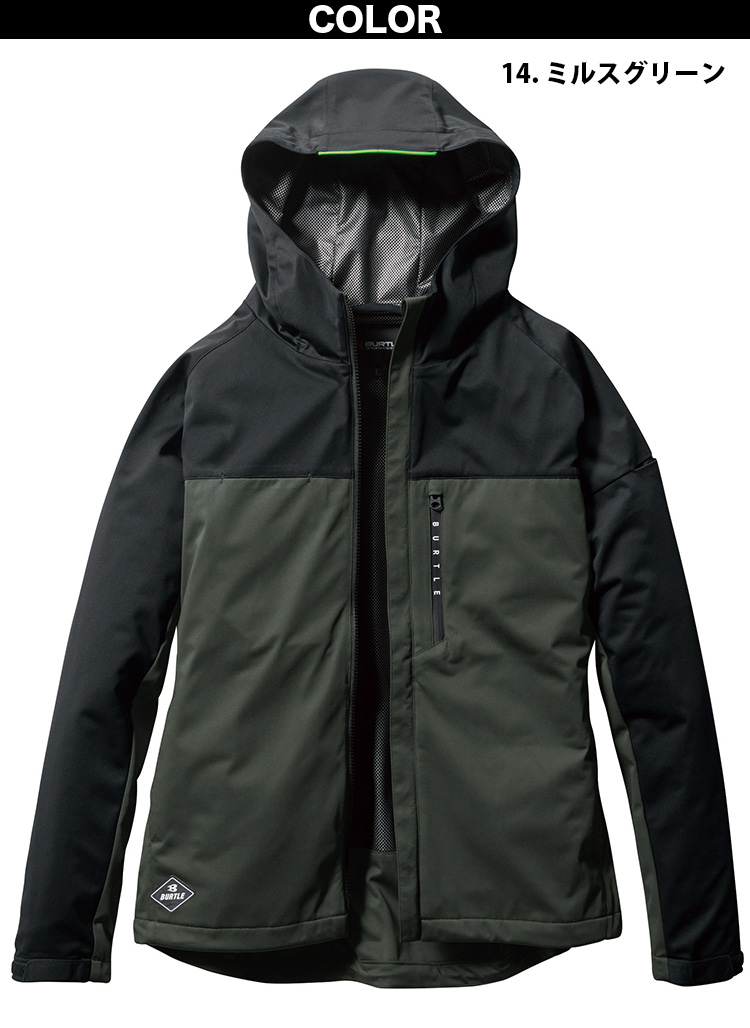 BURTLE（バートル） 秋冬 ストレッチパーカ（ユニセックス）3230 XXL