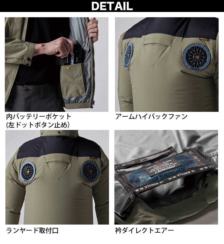 BURTLE エアクラフトフルセット　2025年モデル BURTLE（バートル） (ハイバックファン取付設計モデル)バートル エアー