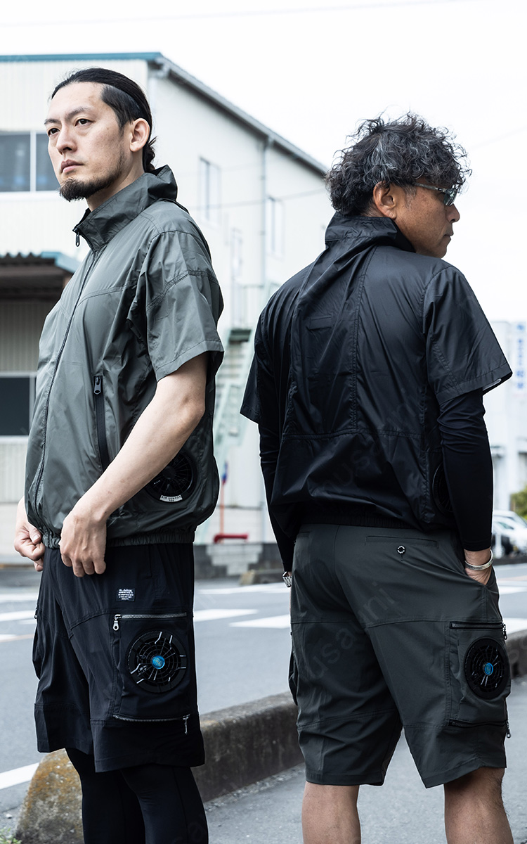 クロダルマ（KURODARUMA） D.GROW×ムサユニ コラボ商品 空調作業半袖