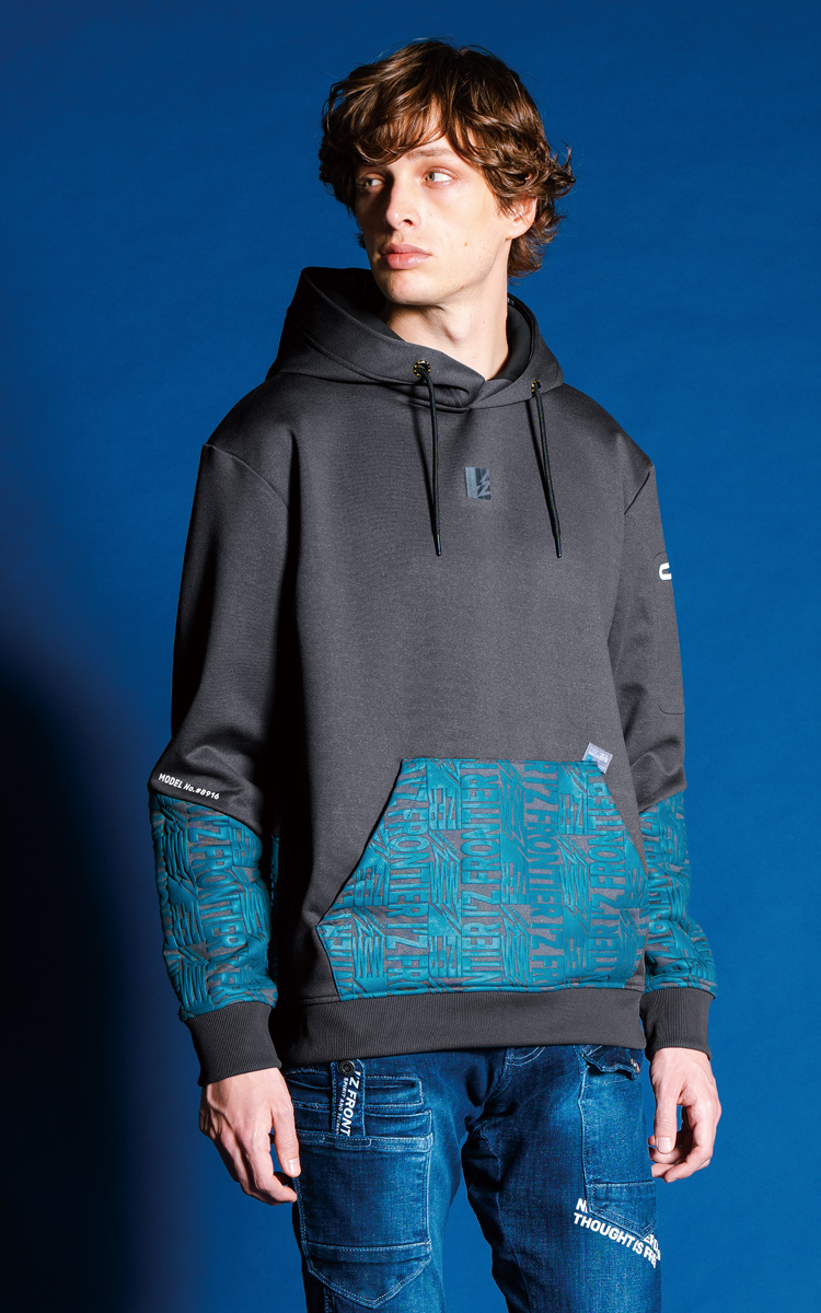 ボリュームパーカー 1910 ナインティーンテン DESI PEAKING HOODY MHD012301-1 メンズ