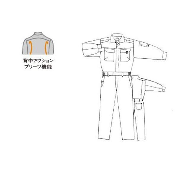 ROUND ONI 通年 長袖続服 ツナギ服 メンズ 作業着 作業服 ハイ