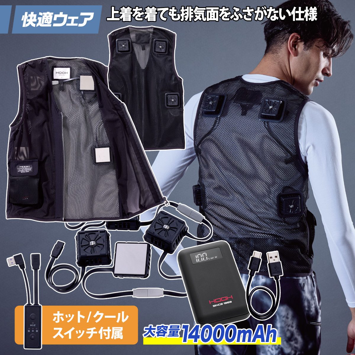 2025年新商品 快適ウェア ペルチェベストセット P559/P8882