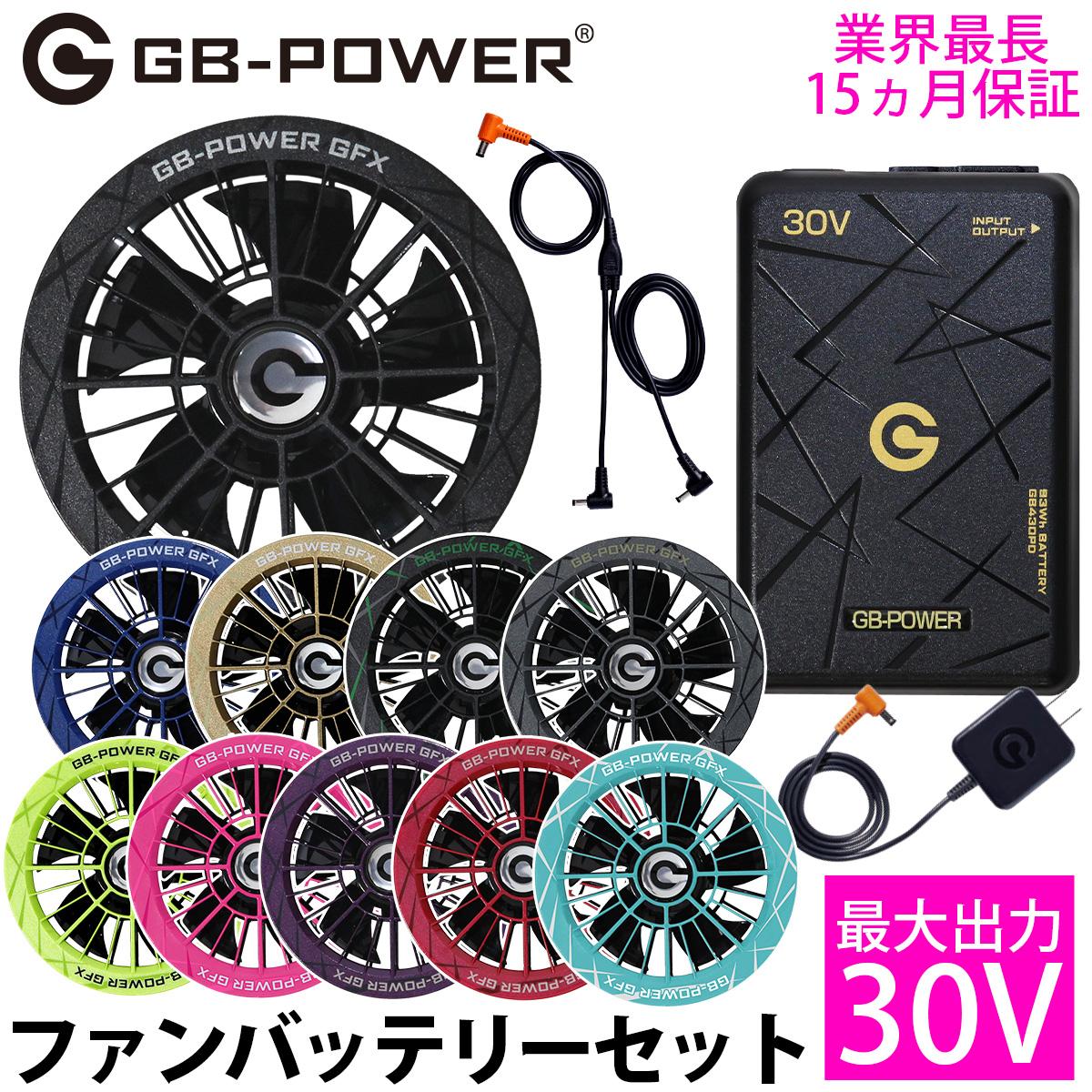 長信ジャパン30Vバッテリーファンセット GB430-GFX 最大風量123L/秒
