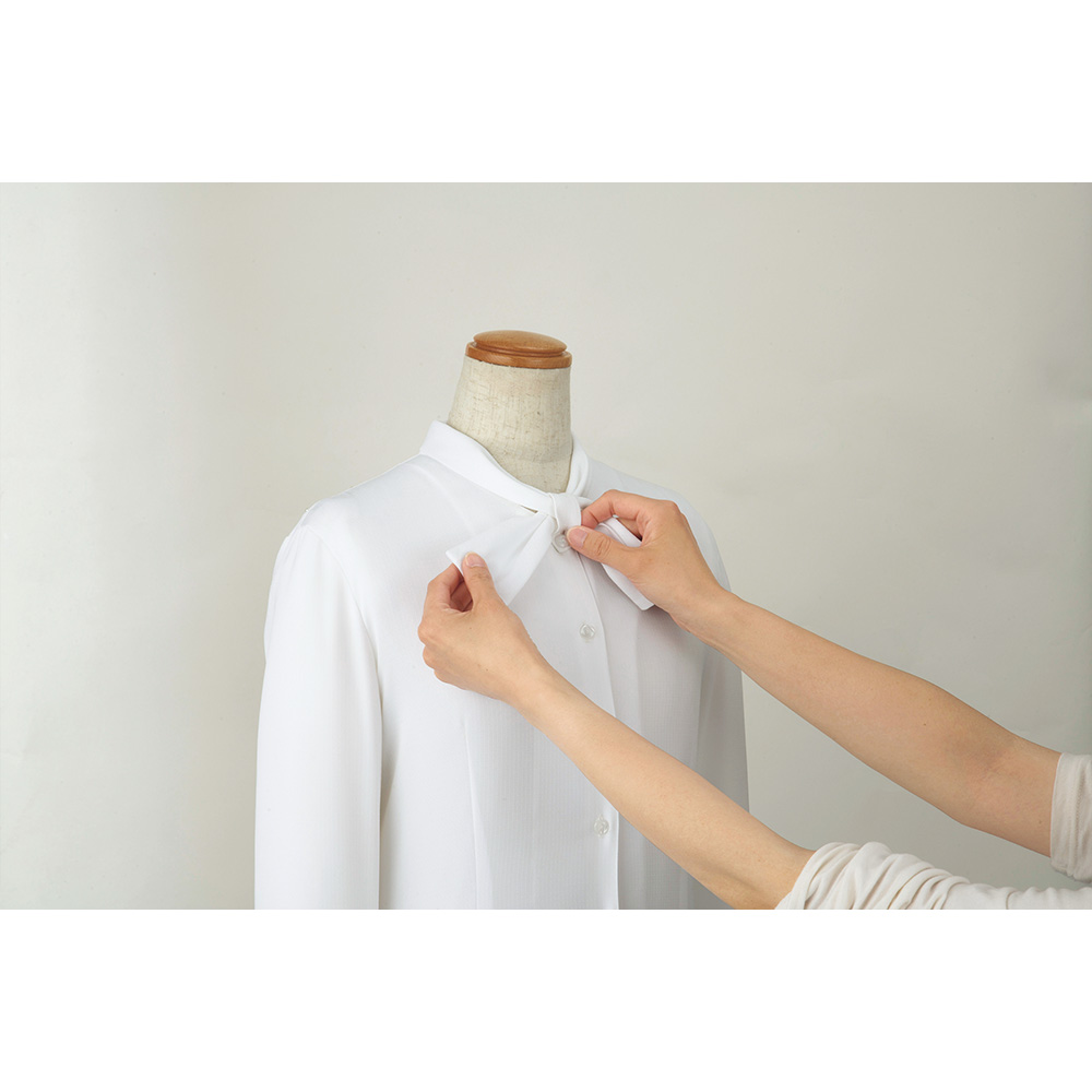 ジョア en joie アンジョア 長袖ブラウス リボン付 17号 19号