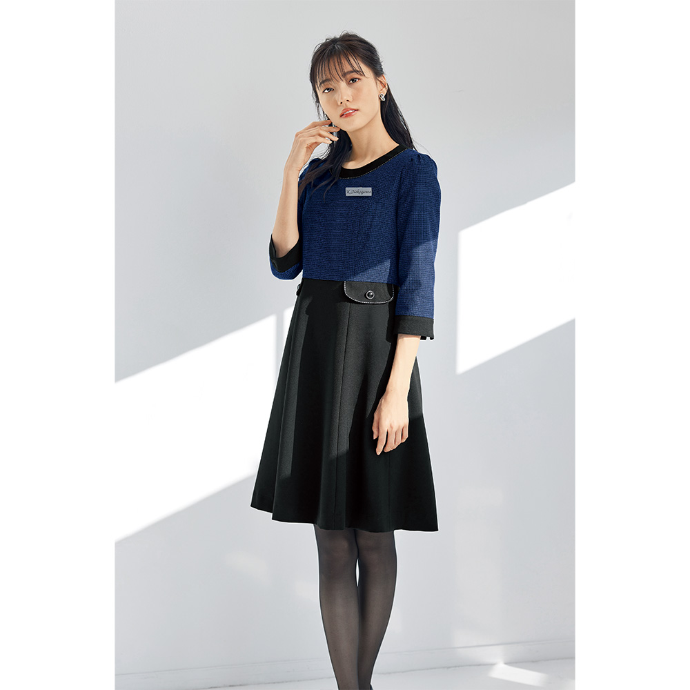 en joie アンジョア ワンピース 5号〜15号 レディース ユニフォーム オフィス 制服 事務服 受付 コンパニオン かわいい クリニック  joa-61735 宅配のみ : joa-61735 : UNIFORM BANK - 通販 - Yahoo!ショッピング