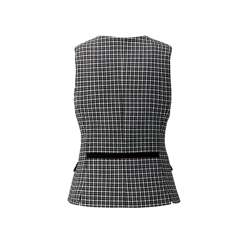FOLK nuovo フォーク ヌーヴォ  5号〜19号 レディース ベスト チェック 事務服 オフィス ユニフォーム fv36196 宅配のみ ジョア FOLK nuovo フォーク ヌーヴォ 5号〜19号 レディース ベスト