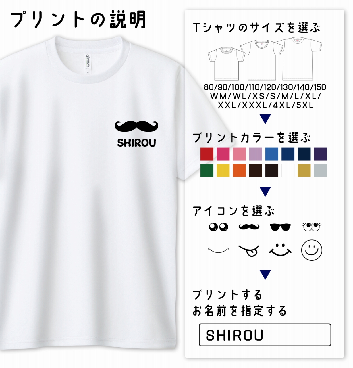 家族Tシャツ プリント 綿100% 100〜150 ヘビーウェイトTシャツ