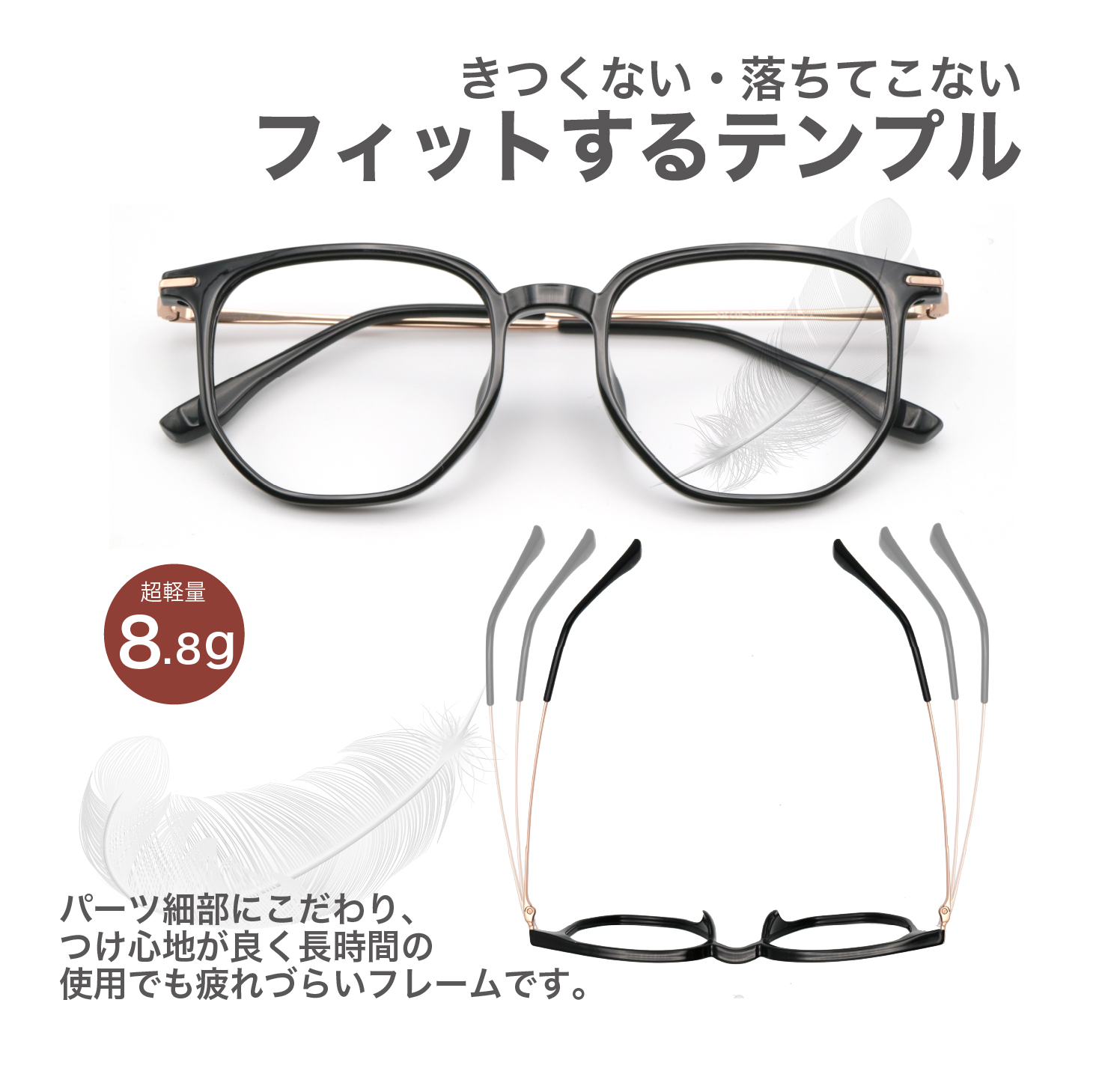 度入り眼鏡\-3.00(右)-3.25(左) Amazon.co.jp: [Netmeganecom] 眼鏡 近眼 近視 度付き メガネ