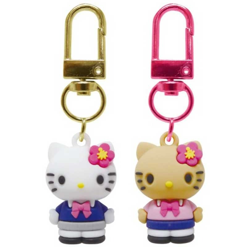 サンリオ★ ハローキティ キーホルダー付きフィギュア ストラップ ベアキティ sanrio（サンリオ） ハローキティ PVCペアキーホルダー 約H26×W19