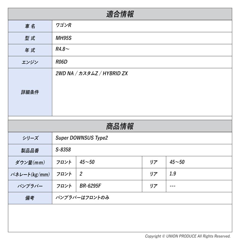 エスペリア]ワゴンR MH95S / 2WD NA カスタムZ HYBRID ZX(R4.8〜)用