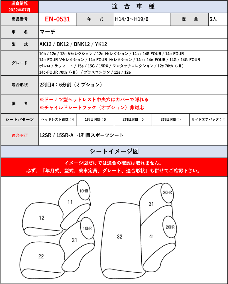 Clazzio]K12系 マーチ(H14/3〜H22/6)用シートカバー[クラッツィオ×ネオ