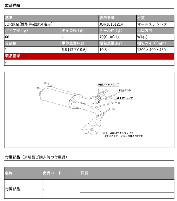 柿本_改]5BA-ND5RE ロードスター_2WD_6MT(1.5 / NA_R6/1〜)用マフラー