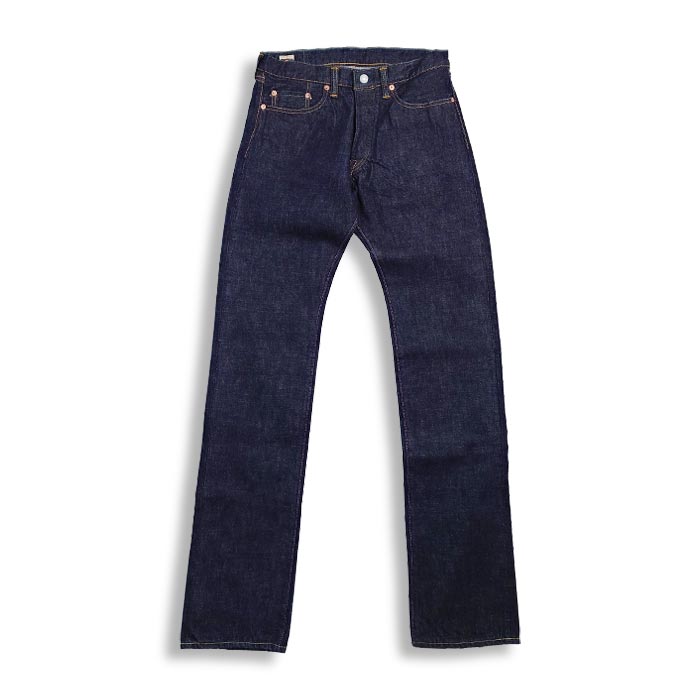 桃太郎ジーンズ × UNIQUE JEAN STORE コラボデニム Corpokkur コロポックル 熊 0201UJS-K 2023年 限定  特別プリント チェーンステッチ 裾上げ無料 送料無料