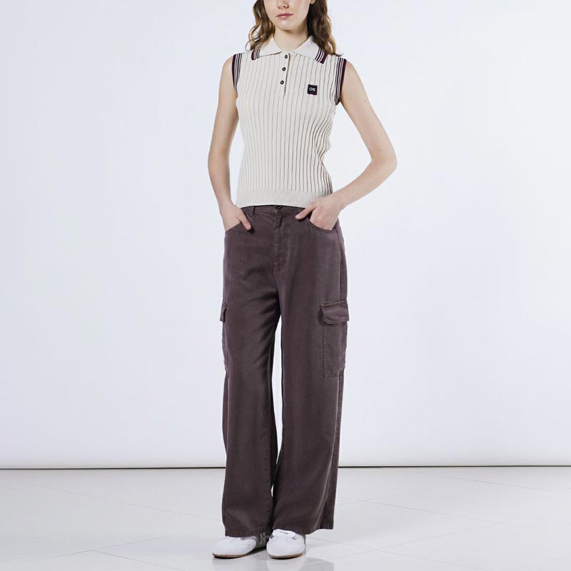 DOUBLE STANDARD CLOTHING ダブルスタンダードクロージング 0209-070-252 サマーリブニットポロ キナリ レディース ノースリーブ 2025年春夏 送料無料 Amazon | [ダブルスタンダードクロージング] サマーリブニット