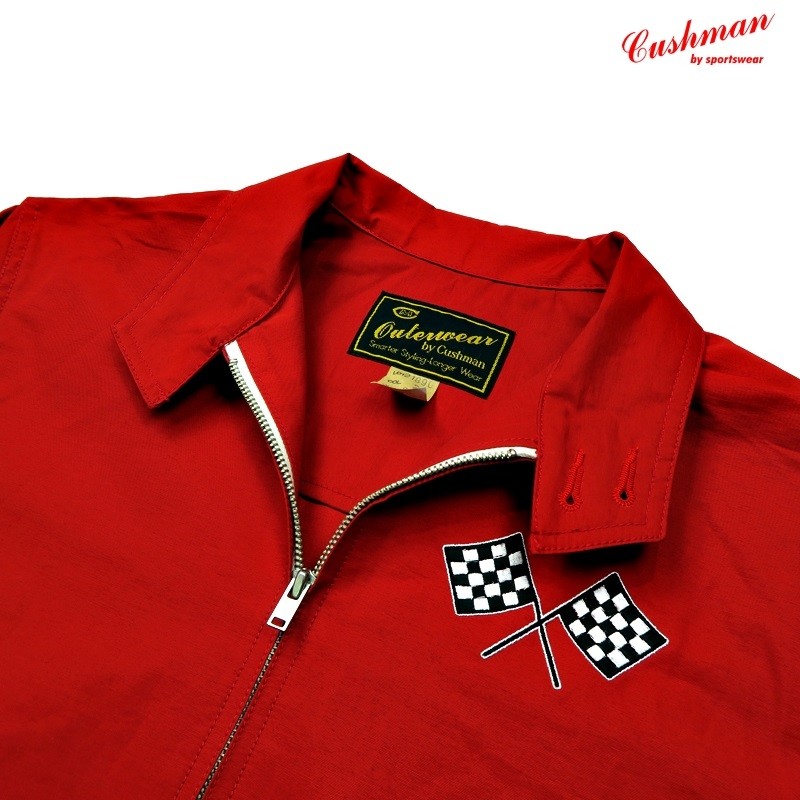 CUSHMAN クッシュマン 21890 C/N RACING JACKET CHECKER FLAG RED