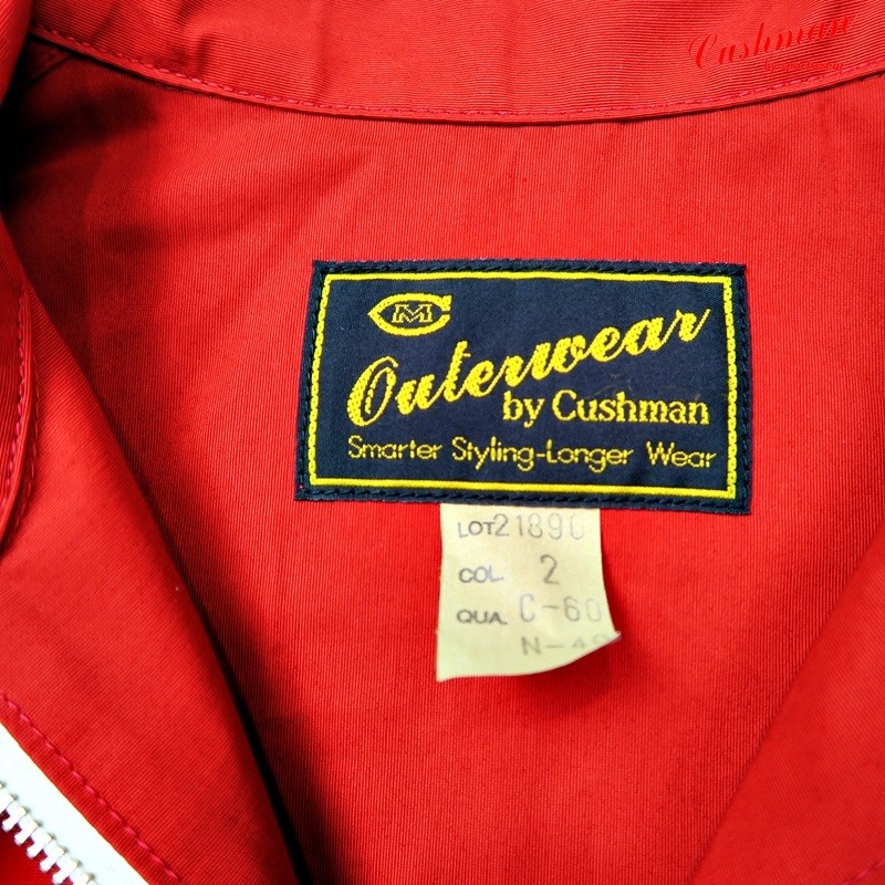 CUSHMAN クッシュマン 21890 C/N RACING JACKET CHECKER FLAG RED