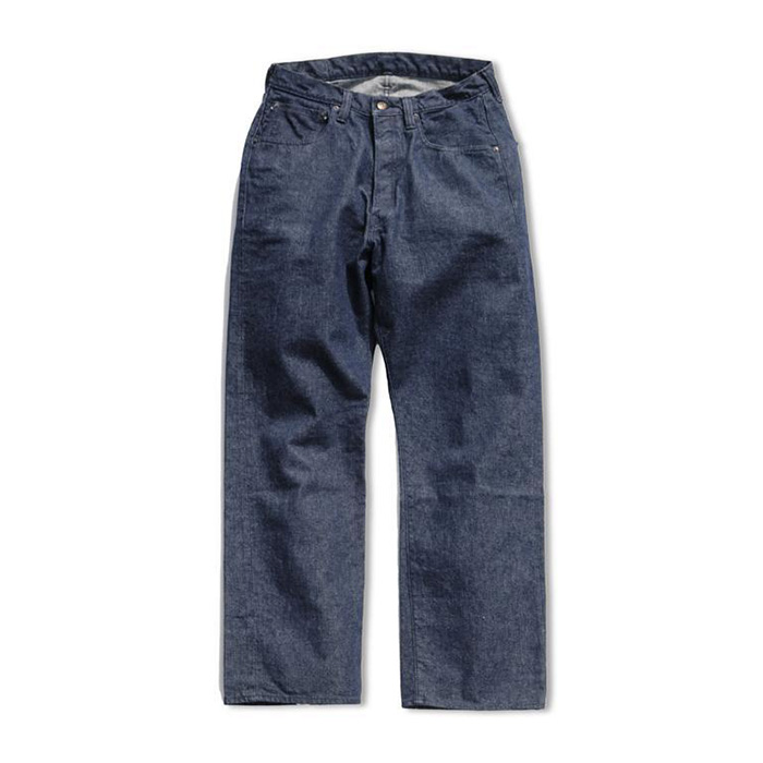 FULLCOUNT フルカウント 1121-2 Duke Denim 2 スーパーワイドシルエット デニム ジーンズ ワンウォッシュ インディゴブルー メンズ 裾上げ無料 送料無料｜unique-jean｜02