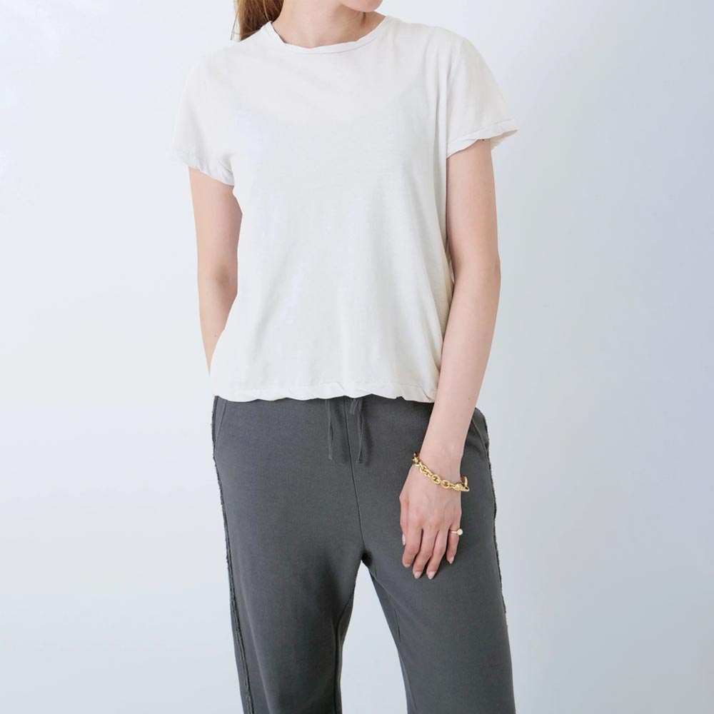 GREYCHORD グレーコード 233GC14 LIZA リザ ホワイト レディース レギュラーフィット TEE 無地 カットソー 送料無料 233gc14-wht-2.jpg