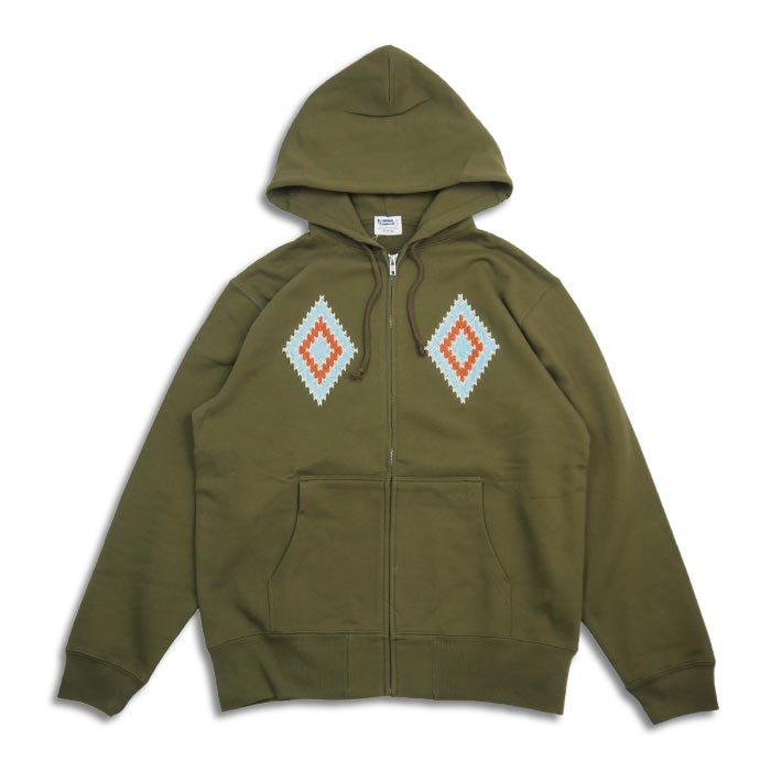 Pherrow's（フェローズ） 24S-PNEP1 ネイティブ柄 刺繍 ジップアップ