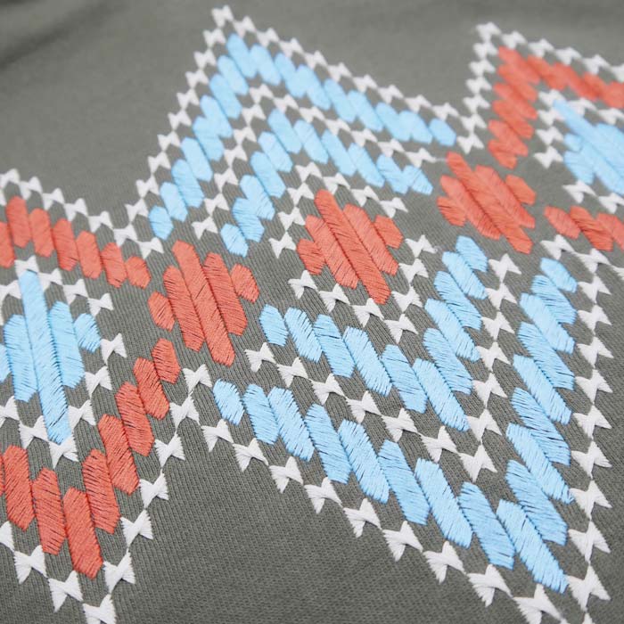 Pherrow's（フェローズ） 24S-PNEP1 ネイティブ柄 刺繍 ジップアップ