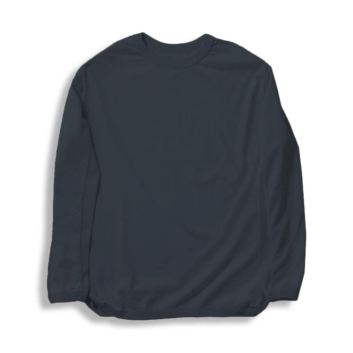 FULLCOUNT フルカウント 5222L-20A Flat Seam Heavyweight Long sleeve T Shirt Ink.Black ヘビーウェイト ロングスリーブTシャツ ブラック メンズ 送料無料｜unique-jean｜02
