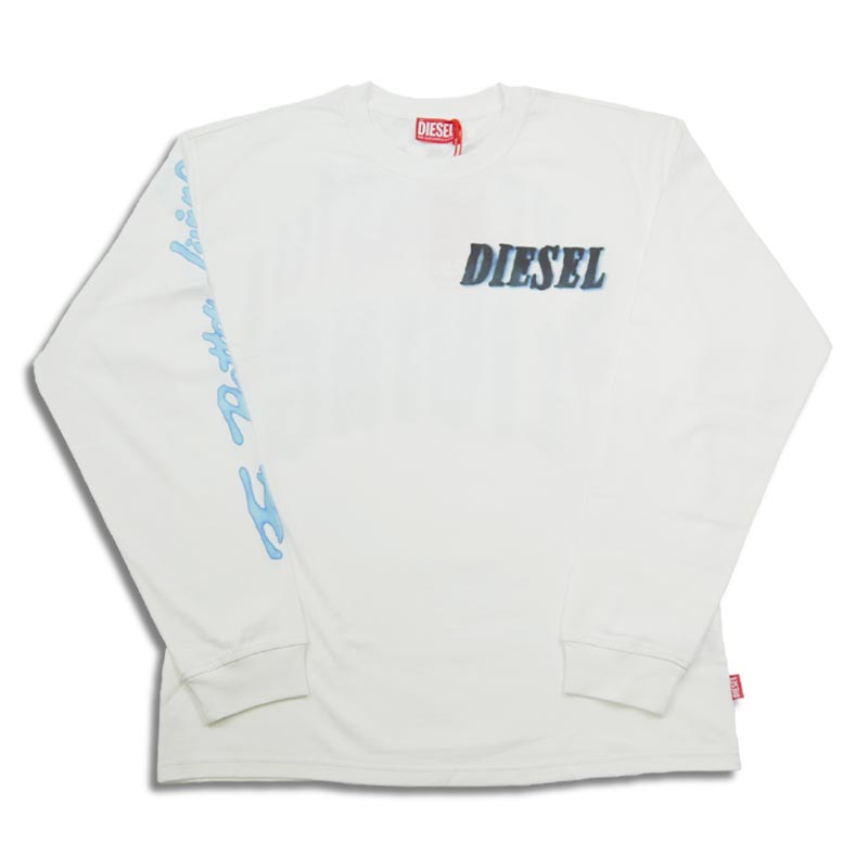 DIESEL（ディーゼル） A15019 T-Boxt-Ls-Q1 Long-sleeve T-shirt with