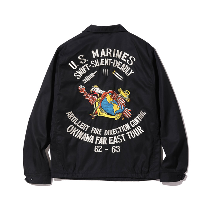 BUZZ RICKSON'S バズリクソンズ Lot No. BR15311 / TOUR JACKET U.S. MARINES FAR EAST TOUR ツアージャケット ブラック メンズ 2023年秋冬 送料無料｜unique-jean｜02