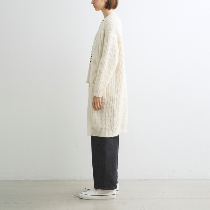 30％OFF three dots スリードッツ BS701Y Big stitch sweater