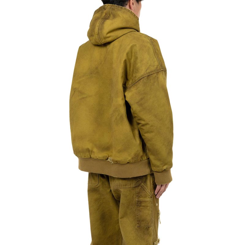 KAMIYA カミヤ G14BL033 BORO Duck Zip Parka イエロー メンズ