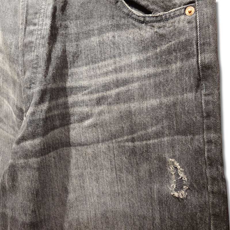KAMIYA カミヤ G14PT036 Denim Wide Pants ブラック メンズ デニム