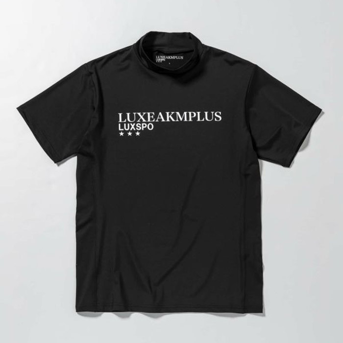 LUXEAKMPLUS リュクスエイケイエムプラス LAT-23002 ゴルフ スポーツロゴモックネック半袖Tシャツ メンズ 2023年春夏｜unique-jean｜03