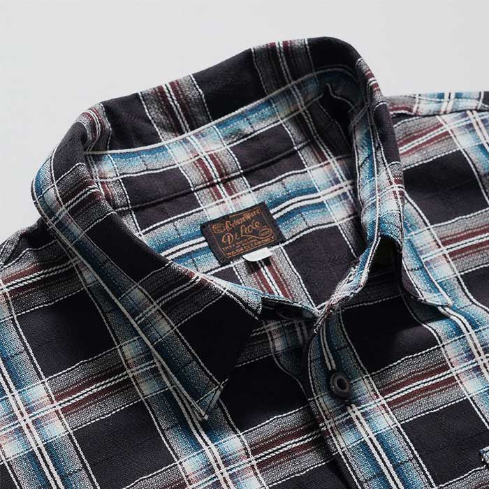 デラックスウエア ネルシャツ アメリカン DELUXEWARE（デラックスウエア） MVS-12 NATIVE BLK ネイティブライト