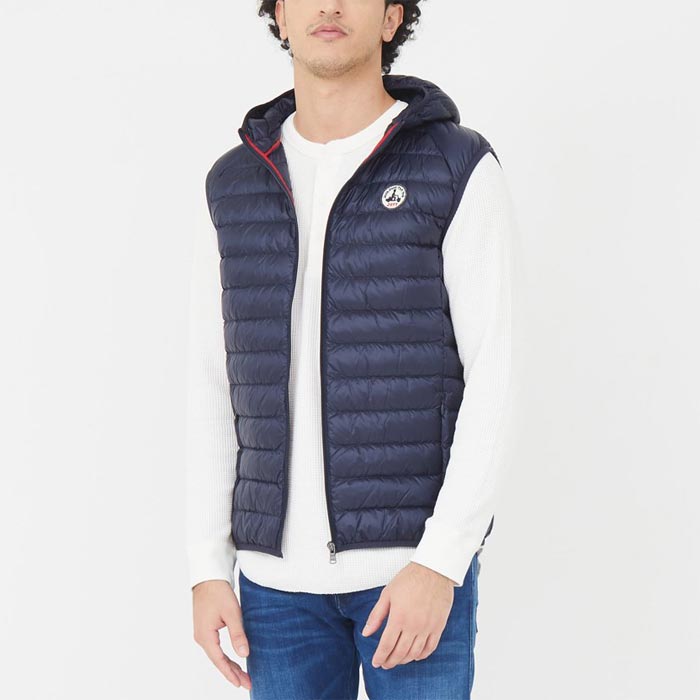 JOTT ジョット P000MDOW03 Hooded sleeveless down jacket Marine Pat MARINE（J104）ベーシックライトダウン ベスト 2022年秋冬 送料無料｜unique-jean｜02