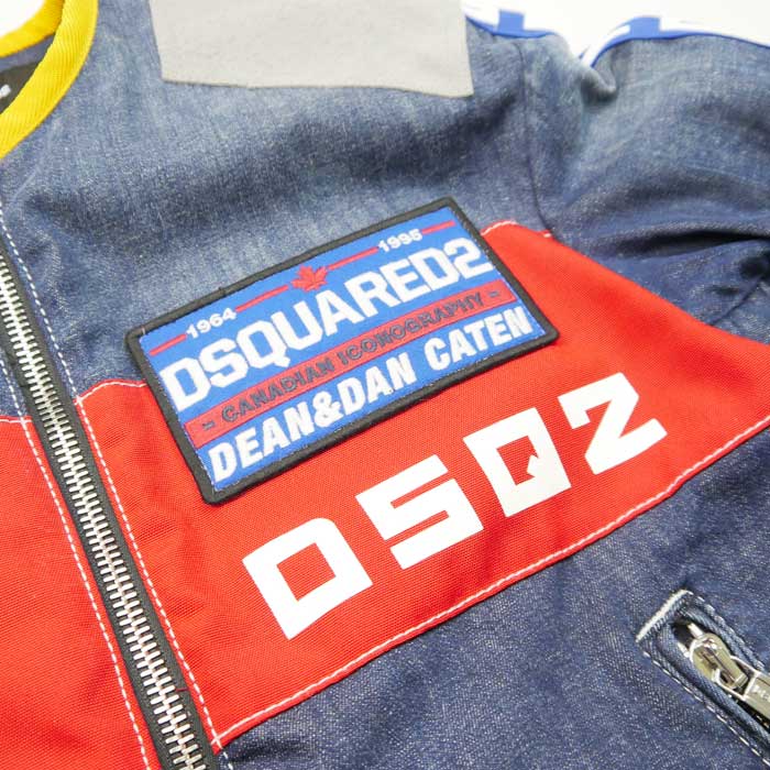 DSQUARED2 ディースクエアード S74AM1467 Zipped Denim Jacket ブルー メンズ アウター デニムジャケット  2024年春夏 正規品 送料無料 : s74am1467 : UNIQUE JEAN STORE - 通販 - Yahoo!ショッピング