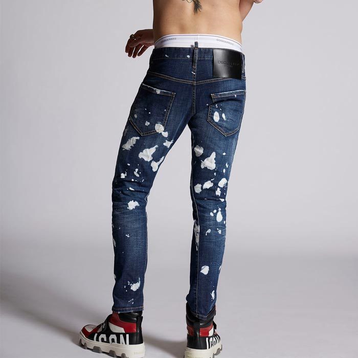 SALE DSQUARED2 ディースクエアード S74LB0964 Sexy Twist Bleach Splash Cool Guy Jeans  セクシーツイスト メンズ デニム 正規品 送料無料 返品交換不可