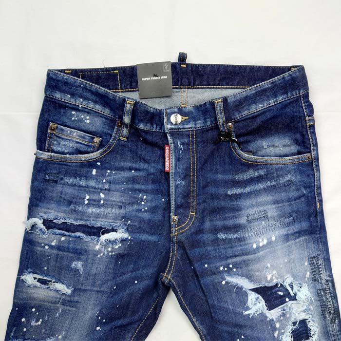 30%OFF DSQUARED2 ディースクエアード S74LB1192 Dark Ripped Bleach 