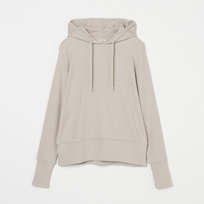 three dots スリードッツ SM2002Y スフレコットン フーデッドトップス パーカー grey beige white レディース 2023年秋冬 送料無料 three dots スリードッツ SM2002Y スフレコットン フーデッド