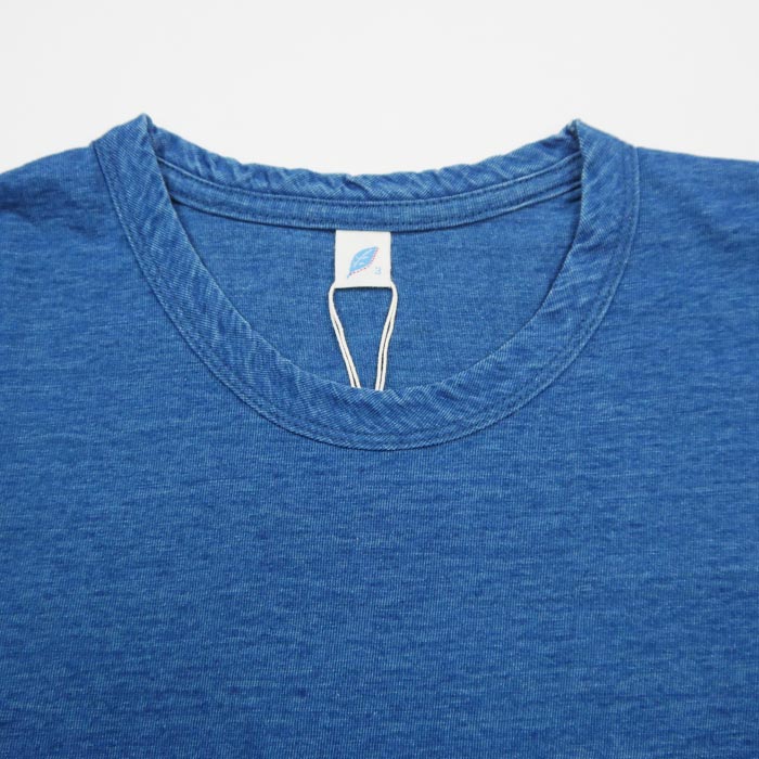 pure blue japan ピュアブルージャパン SS-5011-GRE Indigo Jersey Crew Neck T-shirt  インディゴ天竺クルーネックTシャツ グリーンキャストインディゴ : ss-5011-gre : UNIQUE JEAN STORE - 通販 -  Yahoo!ショッピング