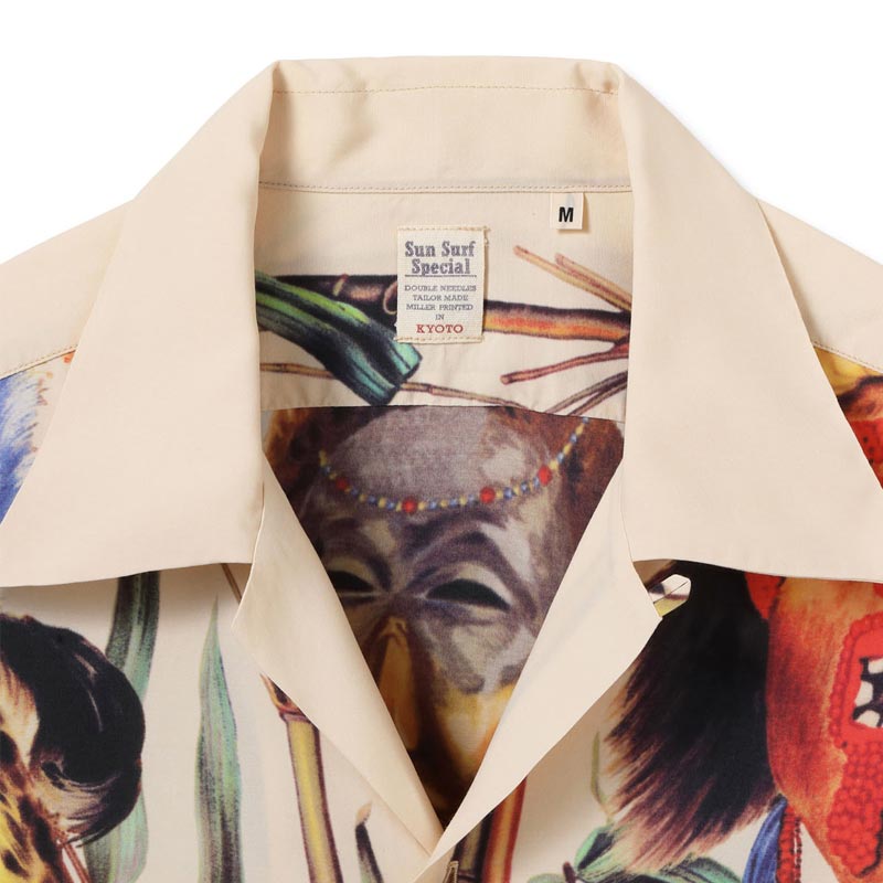 e*r様 25SS アロハシャツ SUN SURF “BATTLE MASK” SUN SURF SunSurf サンサーフ Lot No. SS39481 SPECIAL EDITION