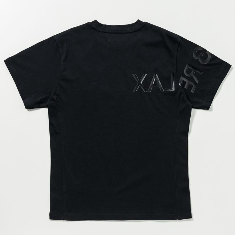 1PIU1UGUALE3 半袖tシャツ　黒 1PIU1UGUALE3 RELAX ウノピゥウノウグァーレトレ リラックス UST