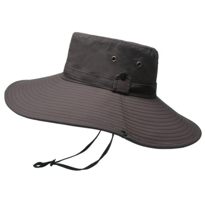 サファリハット グレー 帽子 UVカット 紫外線対策 アウトドア 撥水 通気性